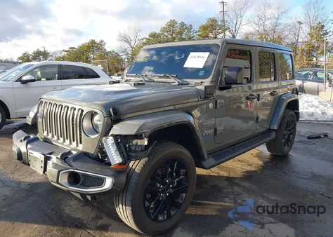 2021 Jeep Wrangler 4Xe Unlimited Sahara 4X4 from USA, damaged, VIN 1C4JJXP64MW698538